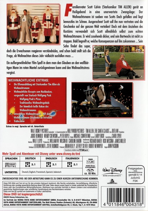 Film Santa Clause - Eine schöne Bescherung [DVD] von John Pasquin 