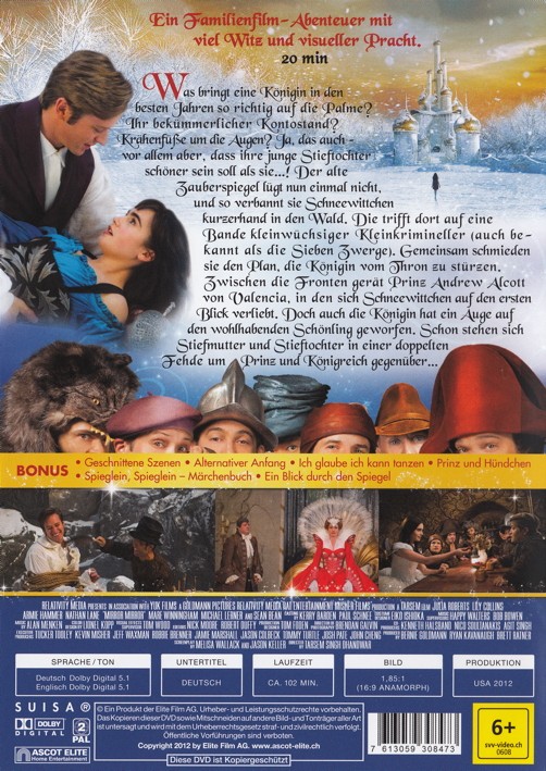 Film Spieglein Spieglein - Die wirklich wahre Geschichte von Schneewittchen  [DVD] von Tarsem Singh gebraucht kaufen bei Melando Schweiz