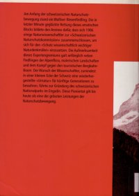 Zwischen Patriotismus und Wissenschaft - Die schweizerischen Naturschutzpioniere, 1