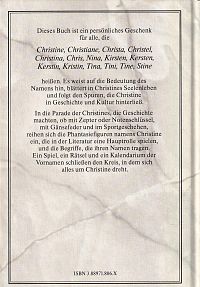 Das persönliche Buch für Christine, 1