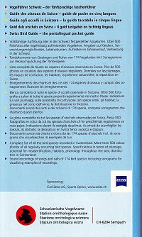 Vogelführer Schweiz, 1