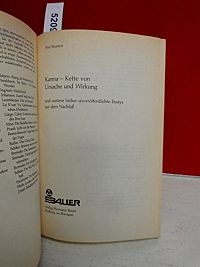 Karma, Kette von Ursache und Wirkung, 1