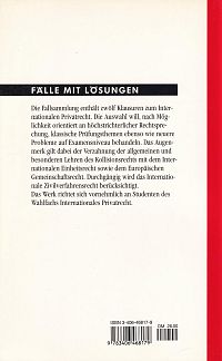 Fälle zum Internationalen Privatrecht, 1