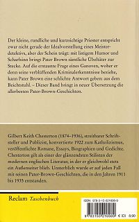 Die besten Pater-Brown-Geschichten, 1