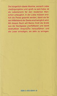 Das Kalkül in der Liebe, 1