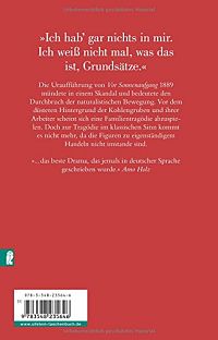 Vor Sonnenaufgang: Soziales Drama, 1