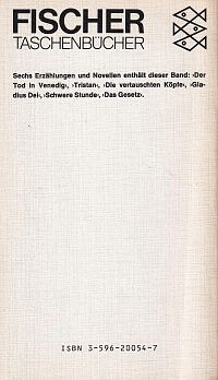 Der Tod in Venedig und andere Erzählungen, 1