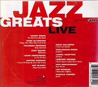 Jazz Greats Live [CD], 1