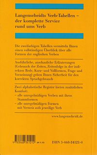 Langenscheidt Verb-Tabellen - Englisch, 1