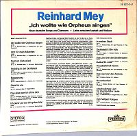 Ich wollte wie Orpheus singen [Vinyl], 1