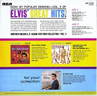 Elvis' Golden Records Volume 3 [Vinyl], 1