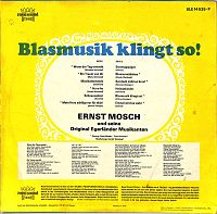 Blasmusik klingt so!  [Vinyl], 1