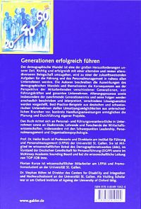 Generationen erfolgreich führen: Konzepte und Praxiserfahrungen zum Management des demographischen Wandels, 1