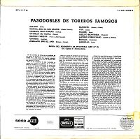 Pasodobles de toreros famosos [Vinyl], 1