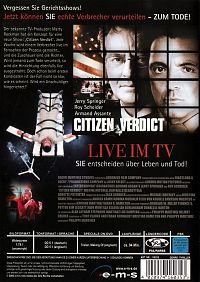 Citizen Verdict - Im Namen der Einschaltquote [DVD], 1