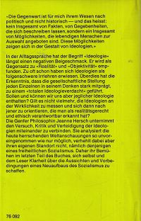 Die Ideologien und die Wirklichkeit, 1