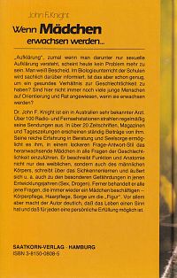 Wenn Mädchen erwachsen werden, 1