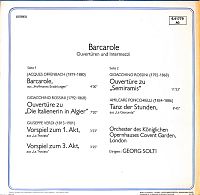 Barcarole - Ouvertüren und Intermezzi [Vinyl], 1