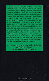 Wachtmeister Studers erste Fälle, 1