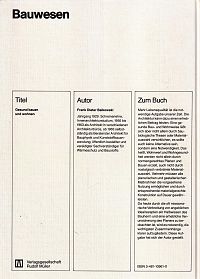 Gesund bauen und Wohnen, 1