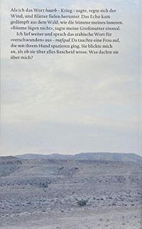 In der Fremde sprechen die Bäume arabisch, 1