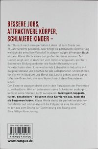 Die Perfektionierer, 1