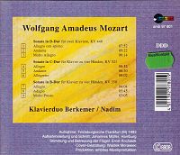 SOnate in D-Dur für zwei Klaviere - KV 448 / KV 521 / KV 358 [CD], 1