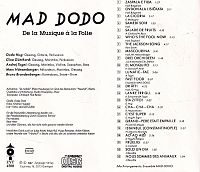 De la Musique à la Folie [CD], 1