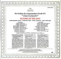 Ambrosianischer Choral [Vinyl], 1