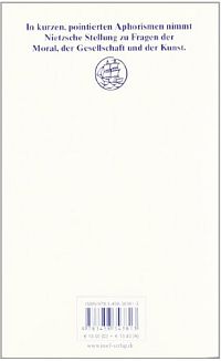 Menschliches Allzumenschliches, 1