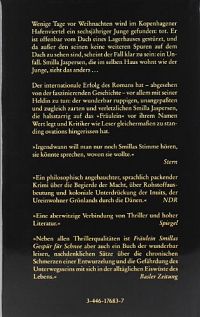 Fräulein Smillas Gespür für Schnee, 1