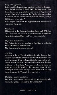 Die Anarchie der Stille, 1