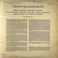 Chopin Klavierabend (Vlado Perlemuter) [Vinyl], 1