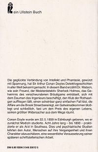 Sherlock Holmes und der verschwundene Bräutigam, 1