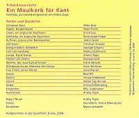 Ein Maulkorb für Kant, 1