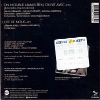 On N'oublie Jamais Rien, on Vit [CD], 1