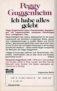 Ich habe alles gelebt, 1