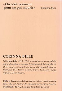 Corinna Bille - Le vrai conte de sa vie, 1