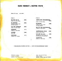 Eusi Heimat - Notre Pays Fribourg Vol. 1 [Vinyl], 1