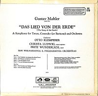 Das Lied Von Der Erde - The Song Of The Earth [Vinyl], 1