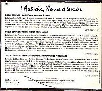 L'autriche, Vienne, Et la valse [CD], 1