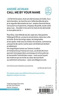 Call me by your name, 1