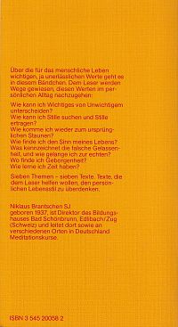Was ist wichtig? Meditationen für den Alltag, 1