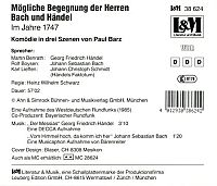 Mögliche Begegnung der Herren Bach & Händel 1747, 1