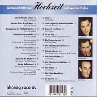 Liveausschnitte Aus Hochzeit Und Weitere Perlen [CD], 1