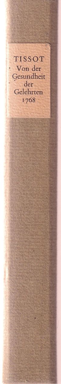 Von der Gesundheit der Gelehrten, 1
