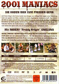 2001 Maniacs [DVD], 1