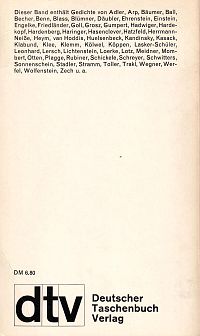 Lyrik des expressionistischen Jahrzehnts, 1