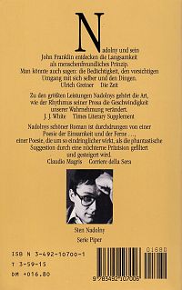 Die Entdeckung der Langsamkeit, 1