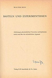 Basteln und Experimentieren, 1